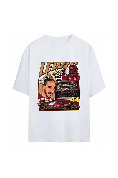 SVART WEAR Μπλουζάκι Lewis Hamilton με στάμπα Unisex Oversize από 100% βαμβάκι
