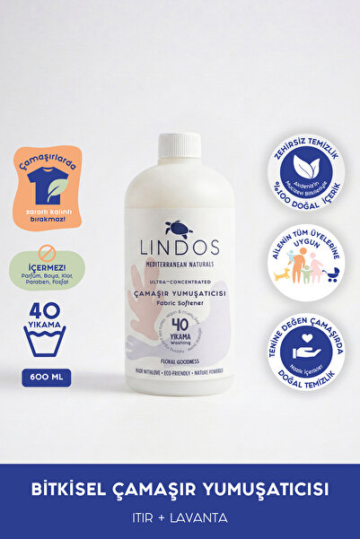 Lindos Doğal Vegan Konsantre Çamaşır Yumuşatıcısı Itır & Lavanta - Doğal Ve F...