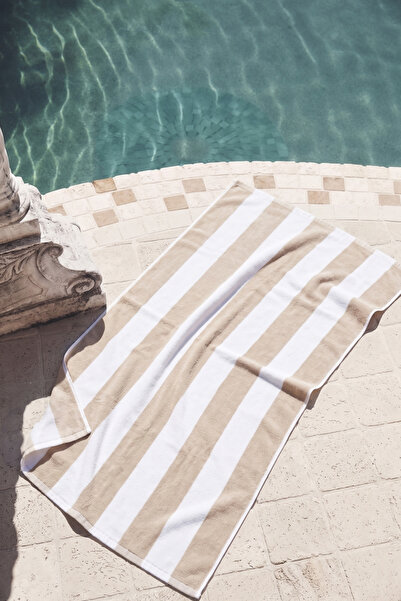 XJIM 100% Cotton Striped Beach Towel (75X150)