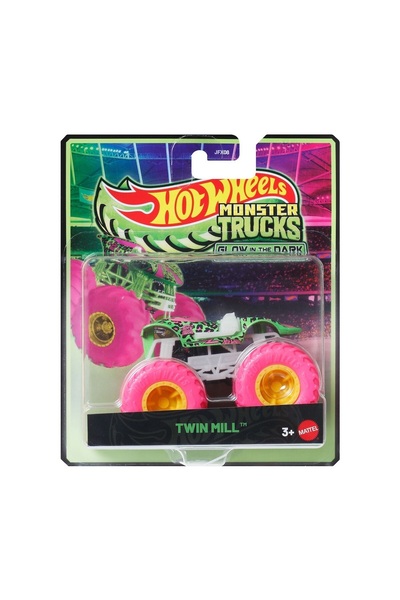 HOT WHEELS Masina Hot Wheels, Monster Truck, Glow In The Dark, Twin Mill, JFX22