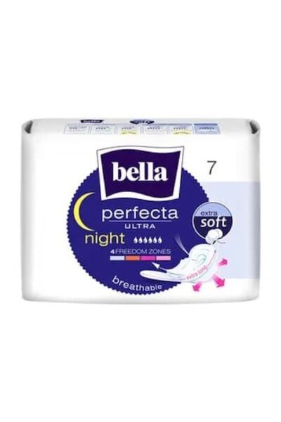 Bella Perfecta Ultra Absorbante de noapte, extra moi, fără parfum, 7 bucăți.