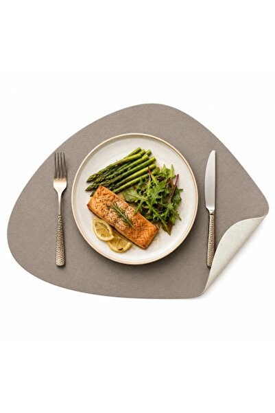 OEM Table placemat, double-sided, 42.5 x 34 cm, PVC, Grey