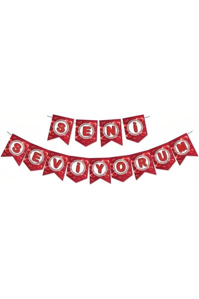 Yıldızan Zikzak Banner I Love You M379 1302237