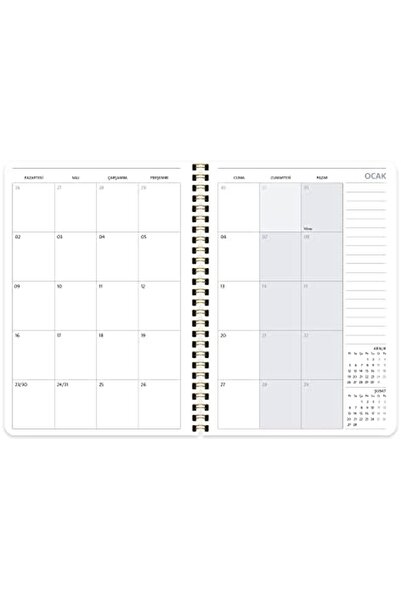Yıldızan Albemo 2023 A5 Hard Cover Weekly Agenda 888483