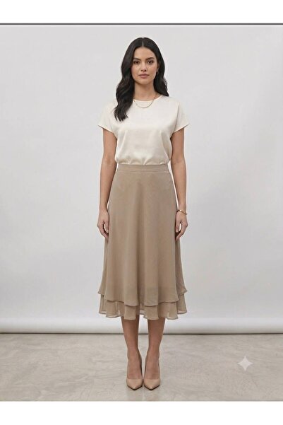 Nilo Ruffled Chiffon Skirt