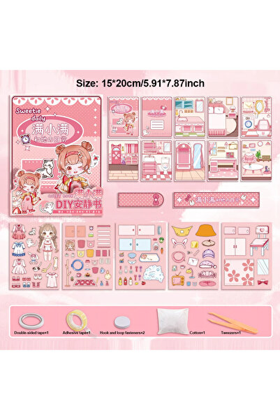 choice2 A 4 Styles Creative Diy Animated Quiet Book Girl Dress Up Children's ...