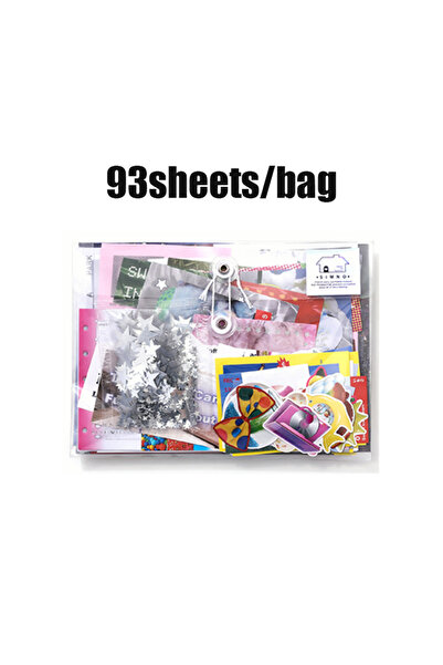 Choice3 S29352-1 93 Pcs Inspiration Material Notebook Pack Retro Collage Set ...