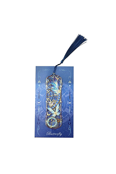 Choice1 Time Chinese Pearl Butterfly Metal Hollow Bookmark - Page Clip Gift f...
