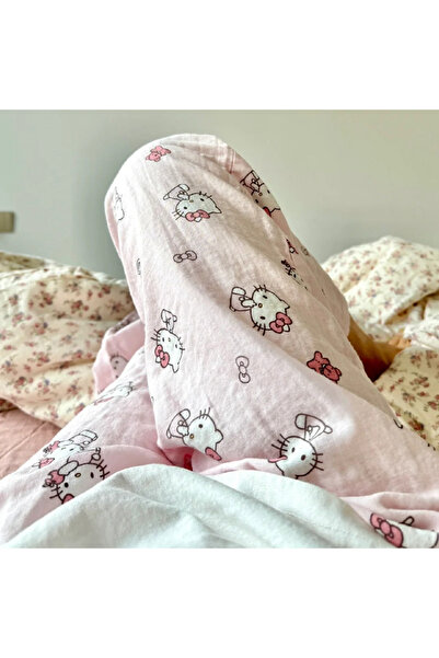 Choice3 بنطلون نوم صيفي XL A Sanrio HelloKitty للنساء، تصميم قطة لطيفة، فضفاض...