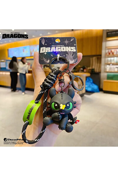 Choice1 B Authentic Dragon Taming Master Flying Toothless Boy Keychain New Ba...