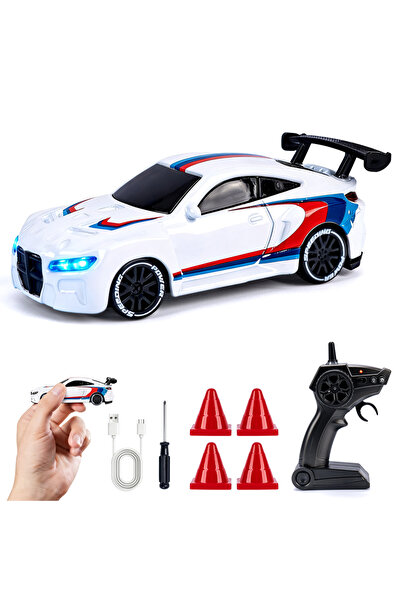Choice4 سيارة تحكم عن بعد عالية السرعة 1180AWT بمقياس 1/64 مع إضاءة، نظام تحك...