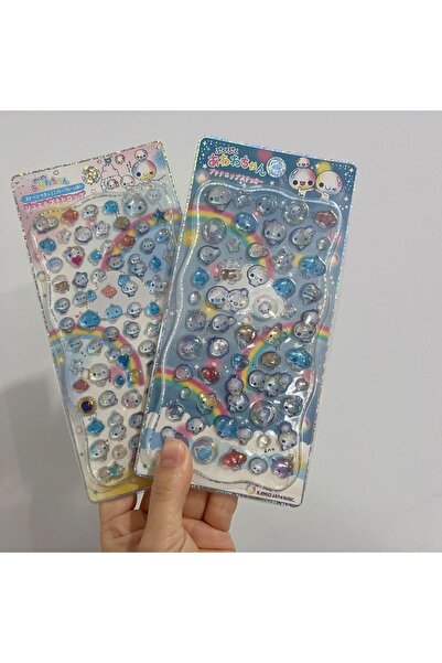 Choice3 2pcs Cartoon Japanese 3D Crystal Relief Stickers Fashion Girls DIY Ph...