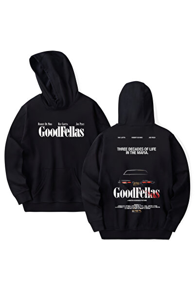 STİL-X Goodfellas Printed Cotton Long Sleeve Hooded Sweatshirt with 3 Yarns