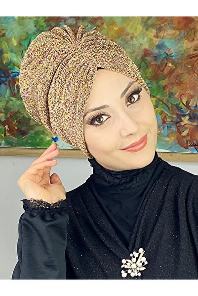 MY UKİYO STORE Sultan Model Tesettür Büzgülü Dış Bone