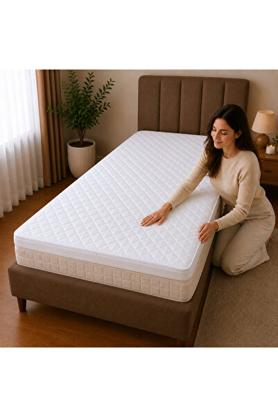 Kotonia Home Suprasaltea cu memorie - 140x200+4 cm, cu husă detașabilă, matla...