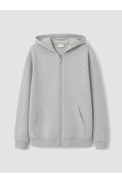 LC Waikiki Hooded Boy's Zippered Sweatshirt (W6)
