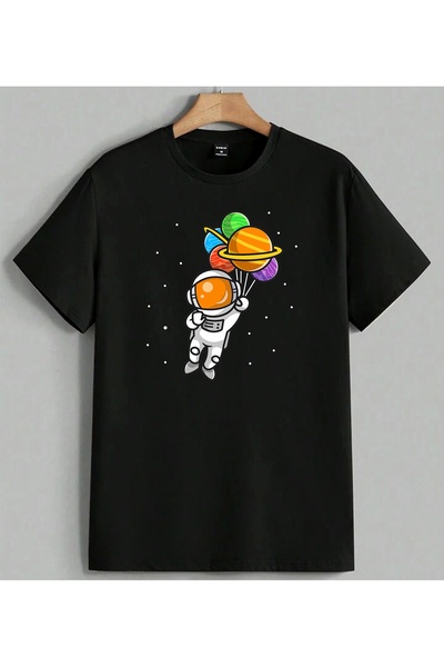 ELFERA Astronaut Planet Svetlosveta Istraživanje Svemira T-shirt majica unise...