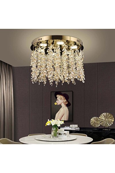 OEM LED кристален полилей LLC213/550GD кръгъл, 30W, студена/топла/неутрална с...