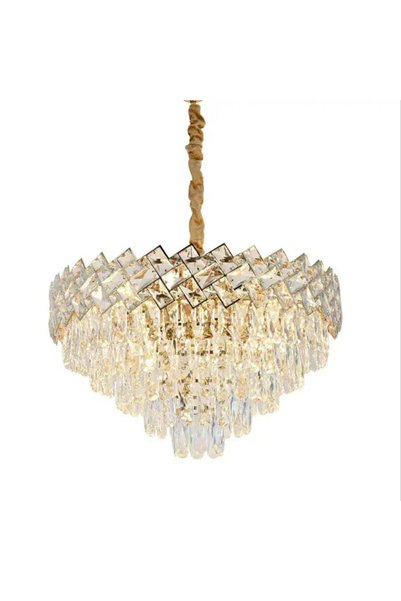 OEM Villante Crystal Chandelier 10x E27 Gold