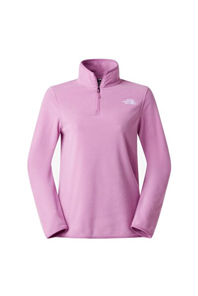 THE NORTH FACE W GLCR FLC 1/4 ZIP JKT HUSHED LAV Îmbrăcăminte roz pentru feme...