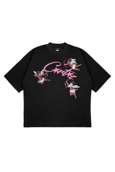 PURE EFFECT Unisex Oversize Corteiz Angels Printed Boxy Fit Thick Fabric (240...