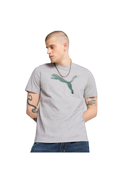 Puma Αθλητικό T-Shirt - Γκρι - Κανονική εφαρμογή