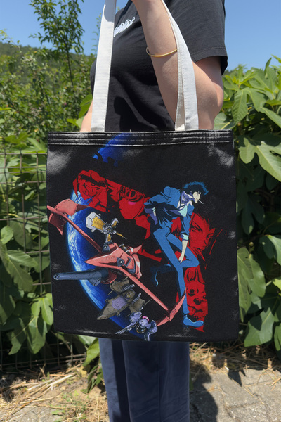 ZipZap Cowboy Bebop V1 Summer Winter Double Sided Canvas Print Tote Bag Anime...