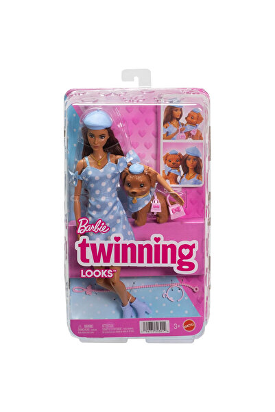 mattel Barbie Twinning Looks – set de haine pentru papusa si catel JFP38
