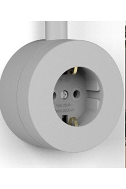 Generic Brand 1 Piece Ovivo Xone Gray Grounded Socket Surface Mounted