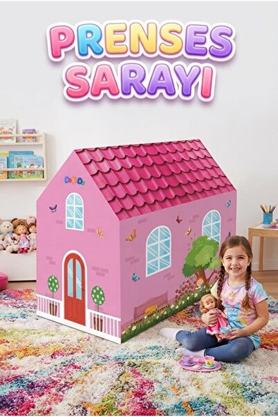 Tıfıl Toys Prenses Sarayı Çocuk Oyun Çadırı Pembe Hayal Evi 100 x 100 CM Eğle...