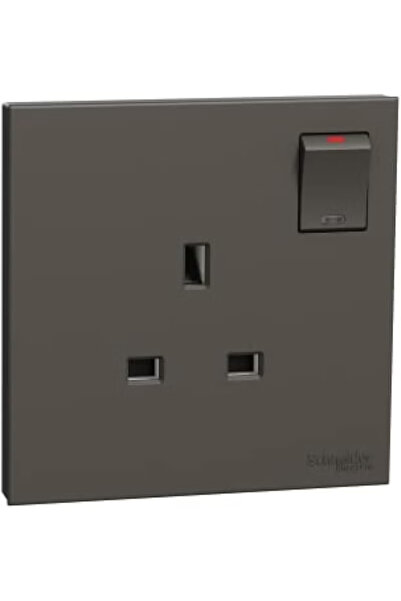 SCHNEIDER Electric AvatarOn C 1 Gang Socket-Dark Grey
