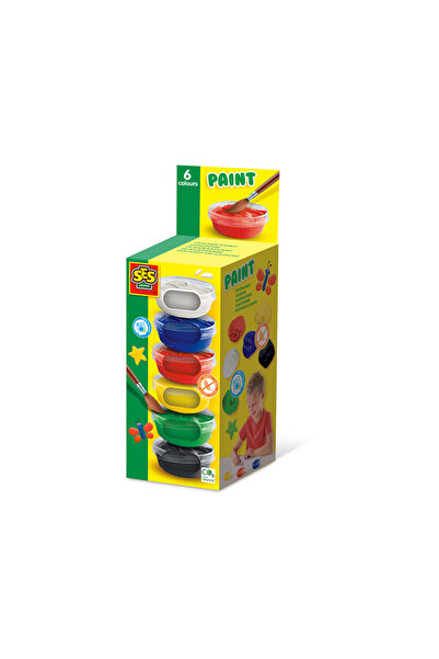 SES Creative Set pictura SES Creative, 6 culori, lavabil, +3 ani, 6x45ml