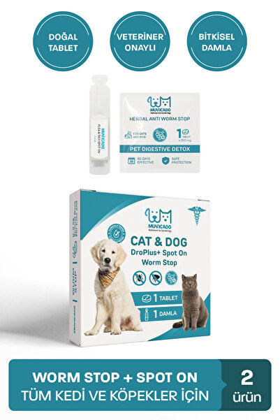 muvicado Kedi Köpek Bitkisel Damla ve Tablet Seti