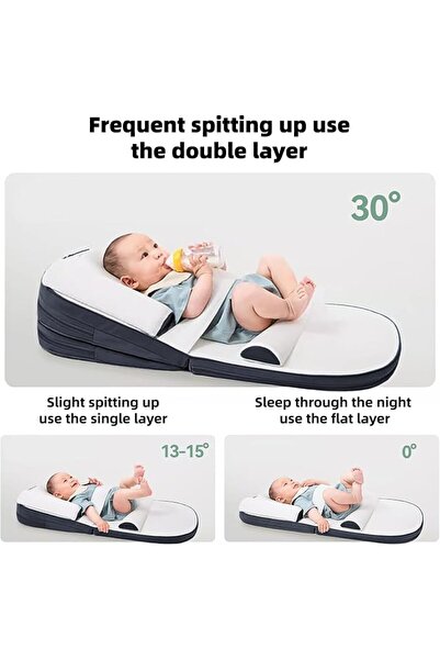 Favarey Baby Lounger, Baby Lounger Pillow for Newborn, 0-30° Adjustable Infan...