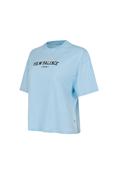 New Balance WNT3632 Mavi Kadın Tişört