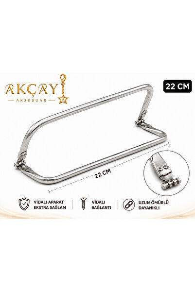 Akçay Aksesuar 22 cm Durable Screwed Hidden Bag Holder