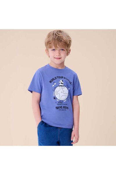 Giordano Kids Regular Cotton Graphic Print Regular Fit Tee