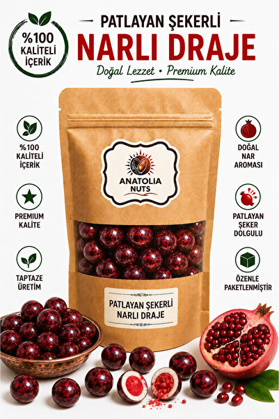 Anatolia Nuts Patlayan Şekerli Narlı Draje 250 g