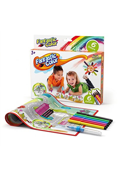 Generic Brand Children's Coloring Mat with Color Set
