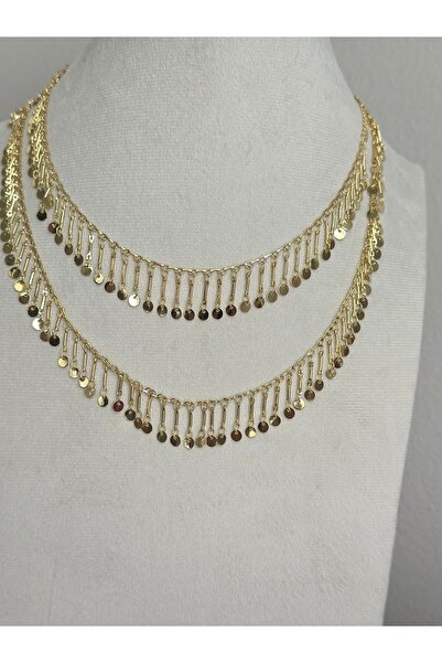 mibrillo Double Wrap Sequin Necklace