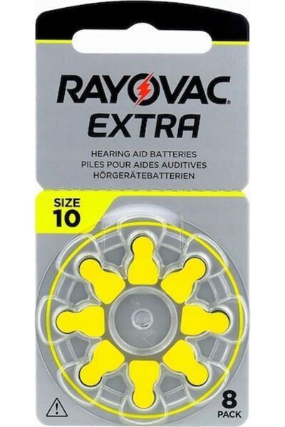 Rayovac Extra 10 1.4V μπαταρίες ακουστικών βαρηκοΐας 8τμχ
