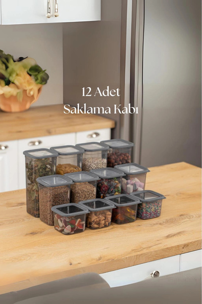 Universal 12-Piece 3 Size Jar Set & Storage Container & Food Container 6X650/...