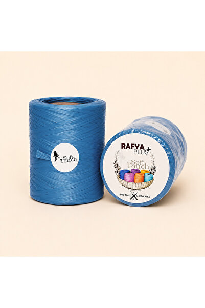 Hobi Stok Raffia Yarn - 250m Natural Look Soft Raffia Knitting Yarn - Soft, D...