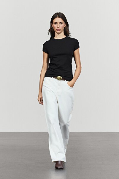 Massimo Dutti Slim fit kısa kollu t-shirt