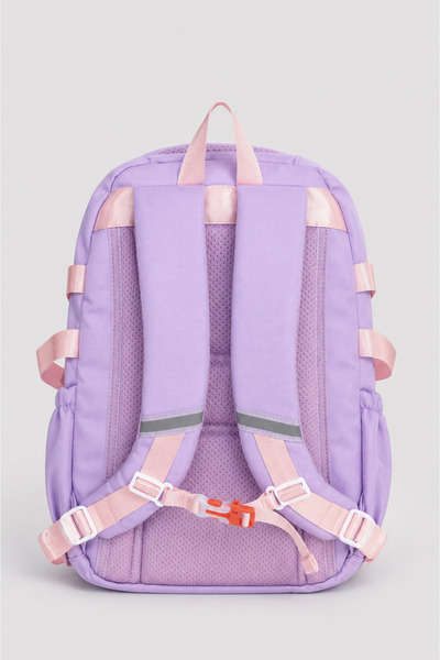 visees Girl's School Backpack with Rabbit Figure, Multi-Compartment Water-Repellent Primary School Bag