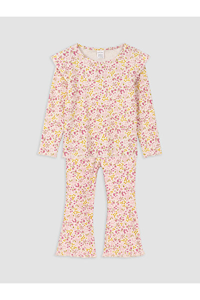 LC Waikiki Lcw Baby Ecru Floral Baby Girl Set
