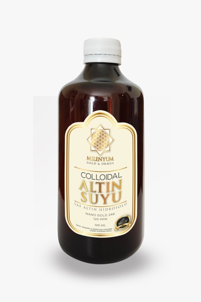Milenyum Gold Ormus Kolloidal Altın Suyu Nano Altın Hidrosolü 120 PPM 500 ml