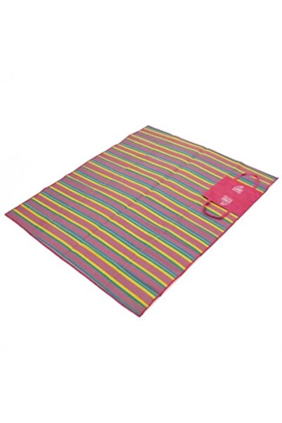 CATIANO Saltea de plajă dublă cu dungi fucsia 180x150cm
