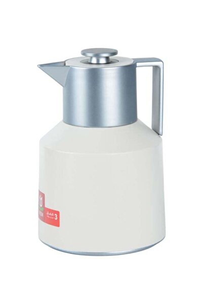 Reem Plastic Tea & Coffee Flask 1 Liter Ivory/Silver