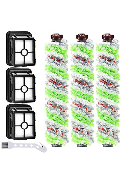STARSTAR Three replacement filters and three multi-function roller brushes ar...